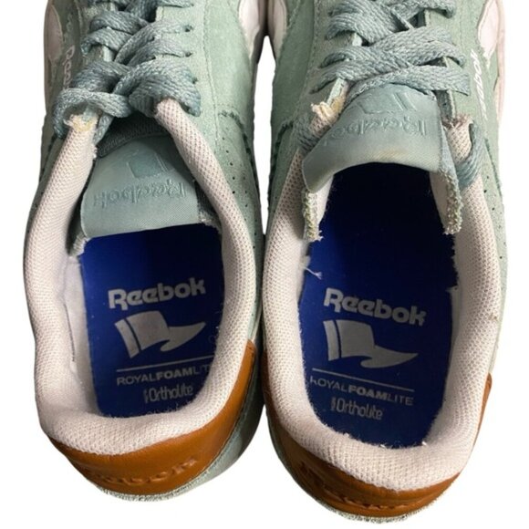 Reebok Men\'s Mint Green Classic Royal Alperez Suede Casual Shoes